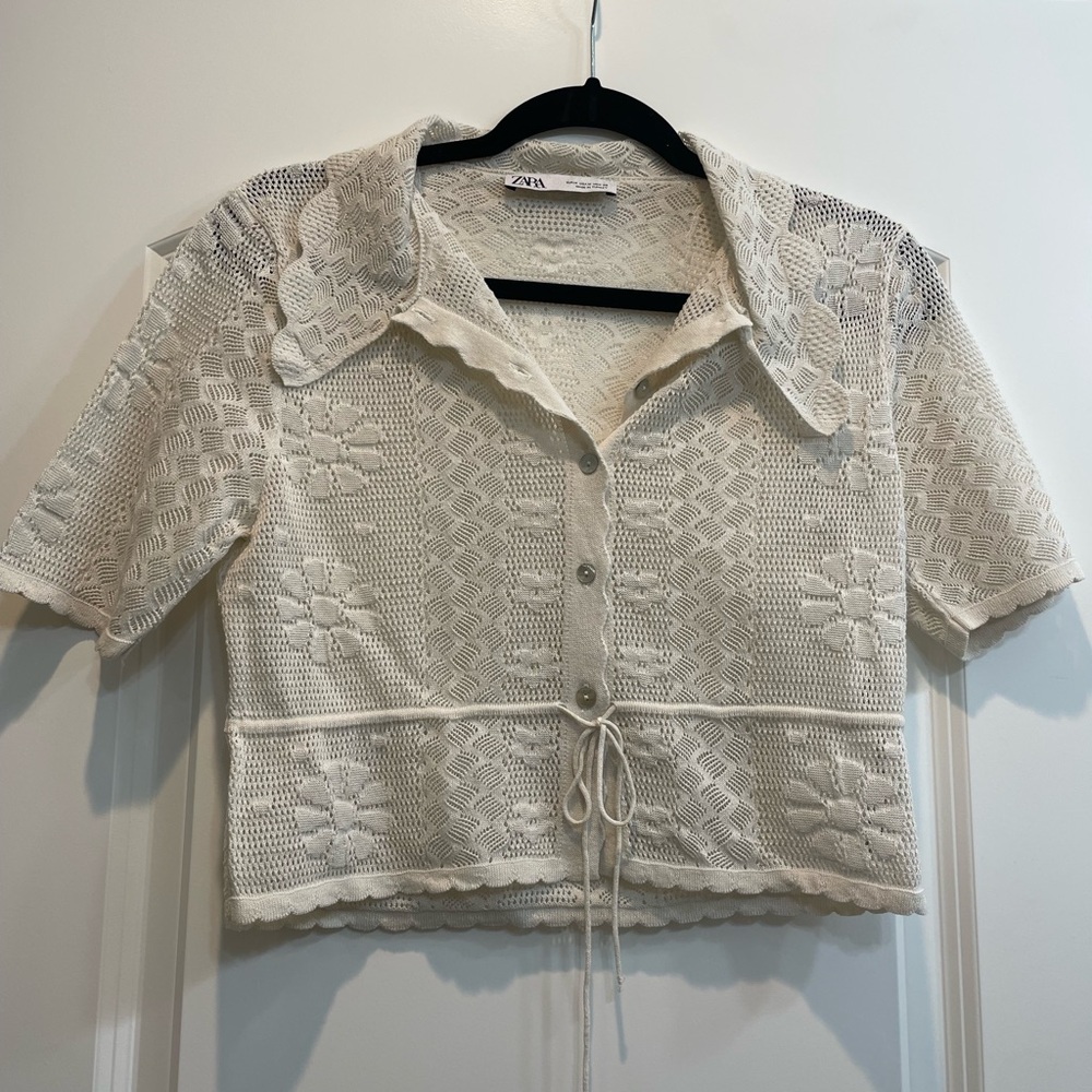 Zara crochet top
